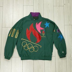 Vintage 1996 Atlanta Olympic STARTER Nylon Zipper